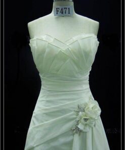 strapless bridal gowns with flowers