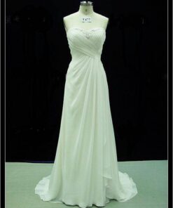 designer bridal gowns with shirring