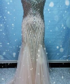 nude colored formal gowns