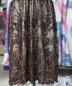 Metallic Lace Fabric for Plus Size Party Dresses