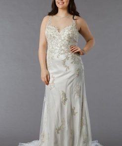 Style 6025K - Plus Size lace Wedding Dresses