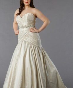 Style Style 6031K - Plus Size Wedding Gowns with Beaded Belt