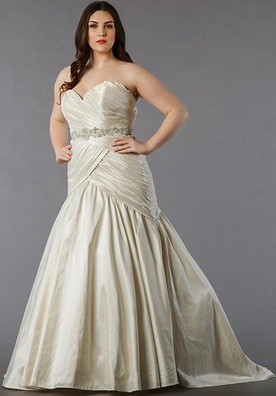 Belted Plus size Wedding dress - Darius Cordell Fashion Ltd