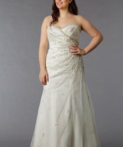 beaded plus size wedding dress from Darius Cordell