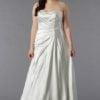 satin wedding gowns for fuller figured brides