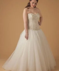 Style 6053K - Organza Plus Size Wedding Dresses - Darius Cordell Fashion Ltd