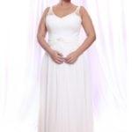 Sleeveless Plus Size Bridal Gown with Straps at Darius Cordell