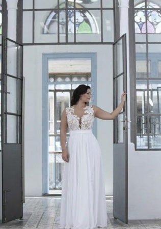 Crocheted Wedding Dresses for Plus Size Brides by Darius Bridal