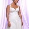 DariusCordell TullePlusSizeWeddingDresswithPearlsandSequinonLace