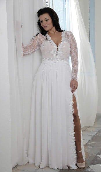 Style PS1437 Long Sleeve Lace Bridal Gown