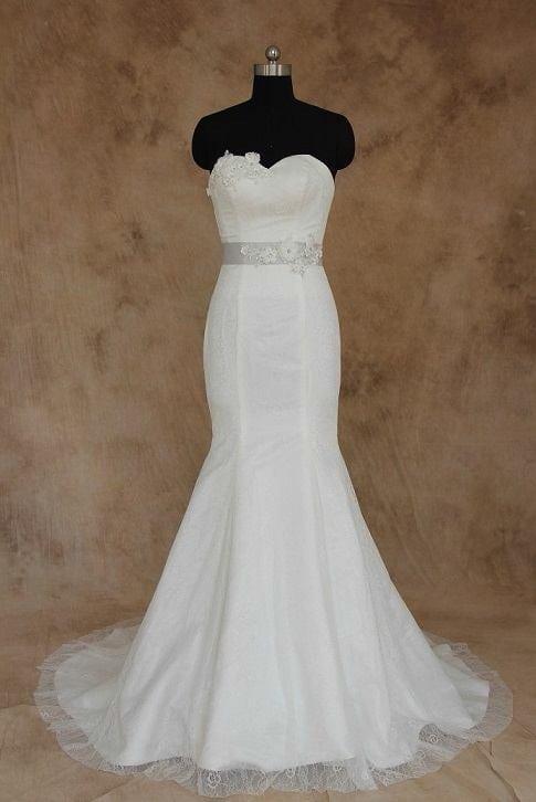 Sweetheart Wedding Gown w/ Sash Darius Custom Bridal