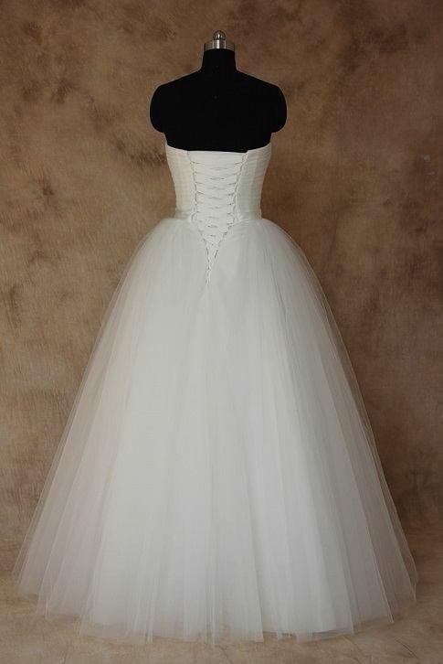 Strapless Wedding Ball Gown with Sash from Darius Custom Bridal