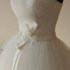 side White Bridal Gown with belt