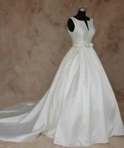 Satin Plus Size Ball Gown for the bride