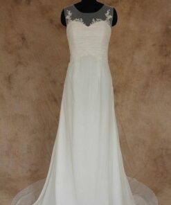 Illusion neckline Wedding Gown