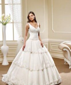 Tiered ball gown Wedding Dresses