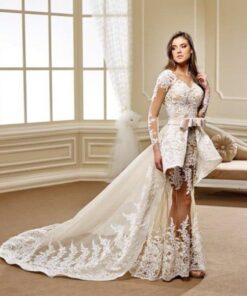 haute couture wedding gowns with long sleeves
