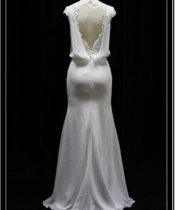 back open back wedding dresses