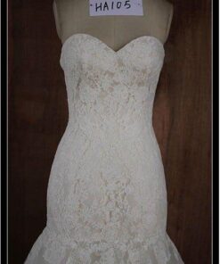 close alencon lace wedding gown