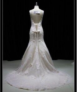 back knot wedding dress