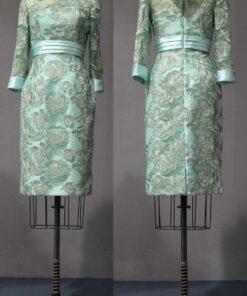 Pastel Green Mother of the Bride Evening Dresses