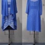 blue plus size mother of the bride dress