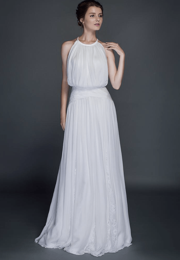 Sleeveless blouson Wedding dresses ...