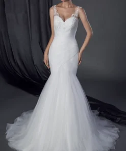 Fit and Flareorganzaweddinggowns