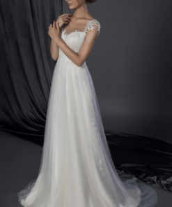 cap sleeve bridal dresses
