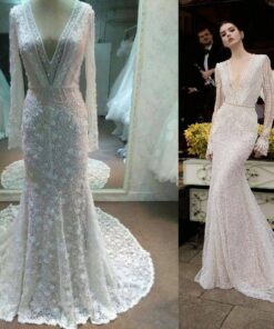 Style C2015-MJLS - replica long sleeve wedding dress inspired by inbal dror