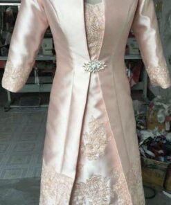 Style C2016-cp03 - Mother of the bride dress with long sleeve coat - darius cordell