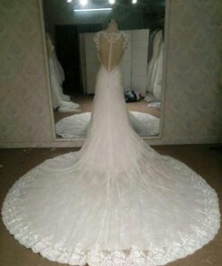 Chapel length wedding dresses by Darius Cordell