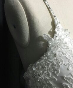 BeadedSpaghettiStrapsonWeddingDresses DariusCordell