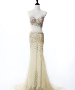 Gold Sheer Pageant Dresses - darius cordell