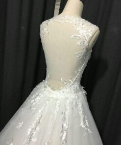 illusionbackwhiteweddingdresses DariusCordell