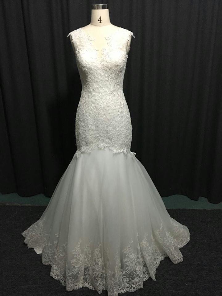 Sleeveless Fit-to-Flare Bridal Dresses - Darius Cordell Fashion