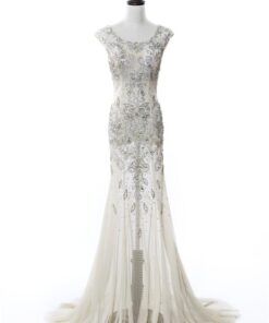 Cap Sleeve Beaded Pageant Dresses - Darius Cordell