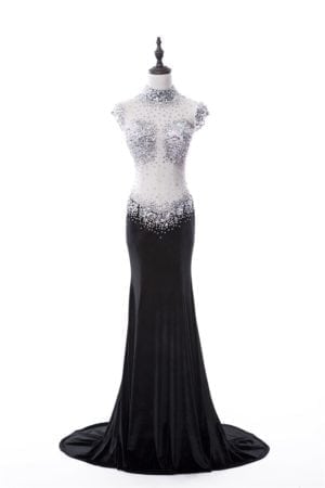 Black Rhinestone Pageant Gowns - Darius Cordell