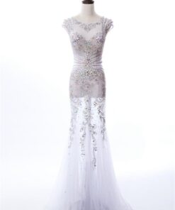 Beaded Cap Sleeve Pageant Gowns - Darius Cordell