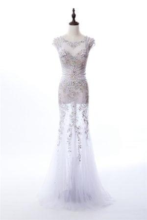 Beaded Cap Sleeve Pageant Gowns - Darius Cordell