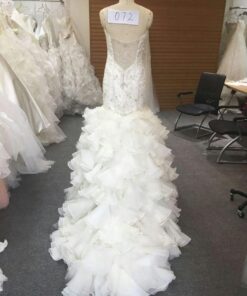 style sun wedding dresses with long ruffle trains darius cordell