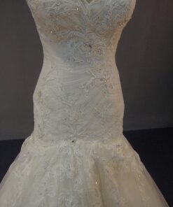 Embroideredfit and flarebridalgowns