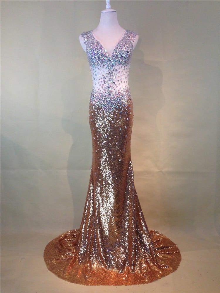 Bronze Evening Dresses JJsHouse.com en