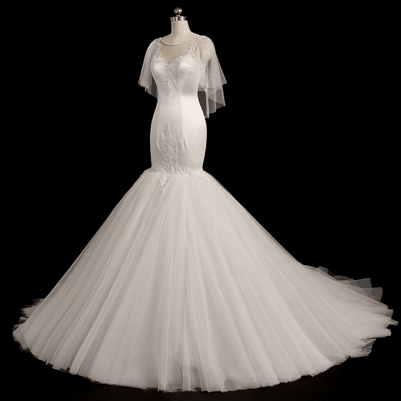 Style #Apr2516 - Modest fit-and-flare wedding dress - Darius Cordell Style#Apr Modestfit and flareweddingdress DariusCordell