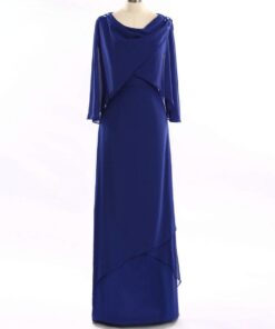 Style #BB007 - Dark blue mother of the groom evening gowns