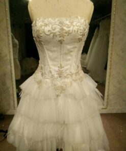 style cmersa strapless tiered cocktail dress darius cordell