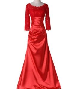 Style #BD536 - Red Lace mother of the bride formal dress - Darius Cordell