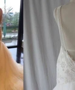 Backless Custom Wedding Dress inspired by a Galia Lahav design
