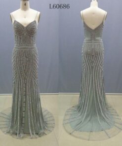 silver beaded pageant gowns - darius cordell