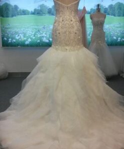 Style# backofbeadedfit to flarestraplessweddinggownbyDariusCordellCoutureFashionDesigns